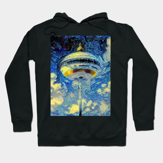 Dragon Ball Korin Tower Starry Night Hoodie by Starry Night